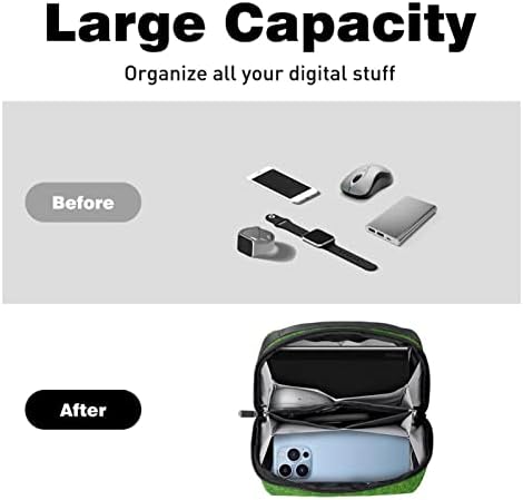 Електронен Органайзер Малка Пътна Чанта-Органайзер за Твърди Дискове, Кабели, Зарядно устройство, USB, SD-карти,