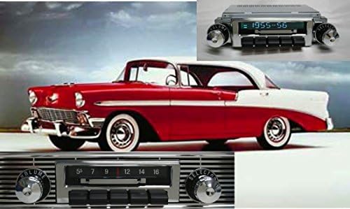 Потребителски стерео с автозвуком, съвместима с 1955-1956 Bel Air, Nomad, Fifty One, Two Ten, 300-Ваттной ползунковой панел AM FM, автомобилна стерео система / радио
