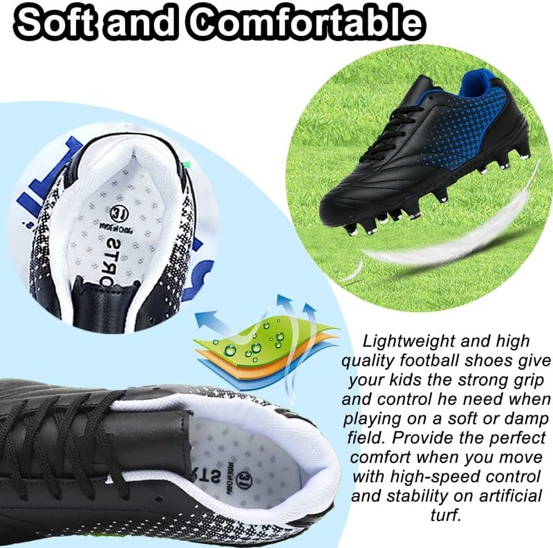 Футболни обувки LIZRHA за момчета и момичета, Футболни обувки за момчета и Момичета, Детски Спортни обувки за футбол на открито, Младежки Футболни Обувки за футбол на ?