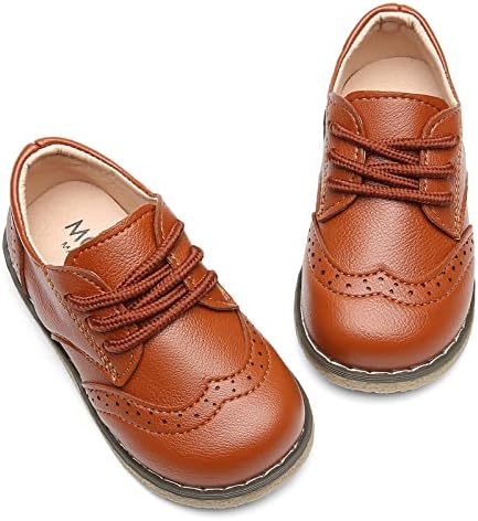 Класическа училищна форма на дантела-за момчета и момичета DADAWEN, Оксфордские Удобен Модел обувки, Лоферы На равна подметка (За деца)