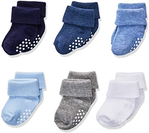 Чорапи Джефрис за малки момчета, Нескользящие Чорапи с белезници, 6 чифта В опаковка