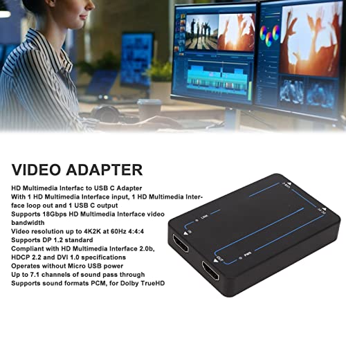 Конвертор HDMI Audio Extractor, HDC HUC2 HDMI, USB C Адаптер Дърва Converter, валутен Конвертор HDMI Аспиратор