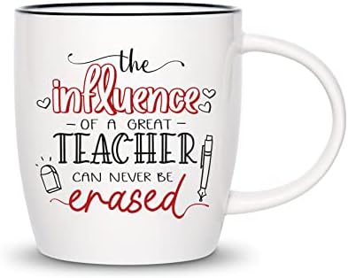 CARAKNOTS Чаша за учители, Кафеена чаша за учителите, 2 опаковки, за Благодарствени подаръци за учителите, Подаръци за жени,