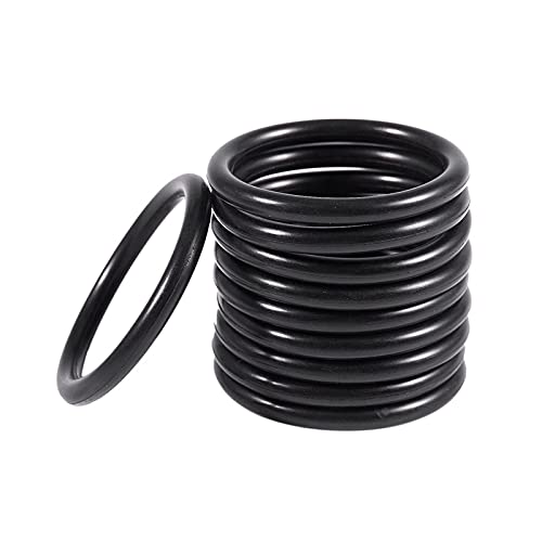 10 БР. Метрични Уплътнителни пръстени От Черна Нитриловой каучук Диаметър от 40 мм с дебелина 4 мм - (Цвят: черен)