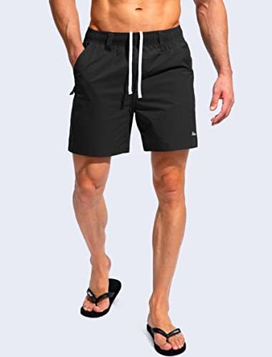 Мъжки Бански Pudolla, бързо съхнещи Шорти за каране на Дъска за Мъже UPF50 +, къси Панталони за Риболов, Пешеходен Туризъм, Плажни къси Панталони с много Джобове
