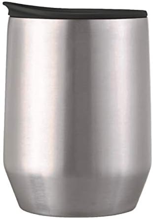 Чаша HARIO MIOLOVE OSM-270-B от неръждаема стомана, Необичайна модел с цедка, черна, Практична обем: 9,1