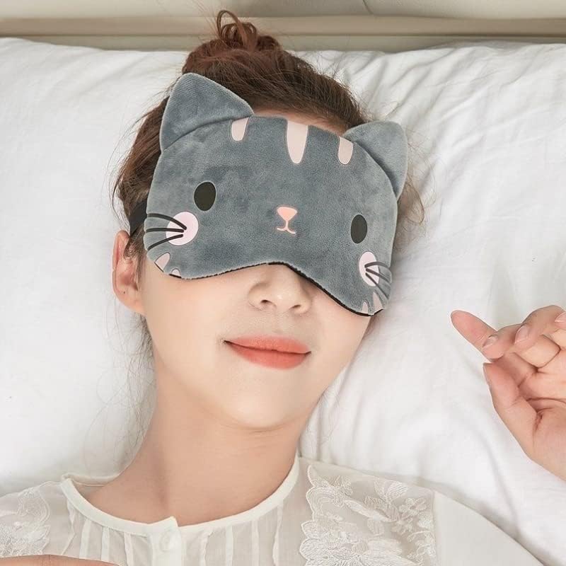 Хубава Маска за сън с животни - 5 опаковки, мек Плюшен Маска за сън със завързани очи, Забавна Маска за Очи за
