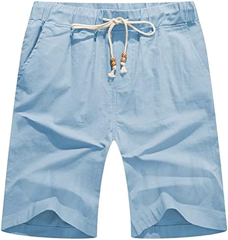 Мъжки Бельо Ежедневни Кратки Летни Плажни шорти Класически Намаляване на Yuanyi с Еластичен колан и джобове