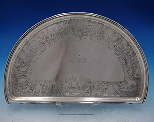 Тава за столче за хранене за хранене Уилям Кер от сребро с Детски стишками 1558 (5260)