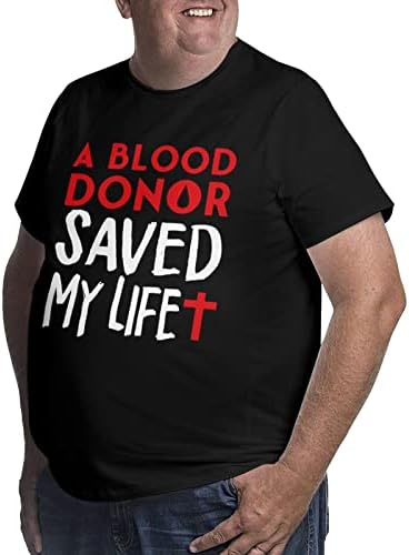 Донор на кръв ми Спаси Живота, Мъжки Тениски Големи Размери, Класически Тениски с къс ръкав, Свободна Риза в стил Хип-Хоп