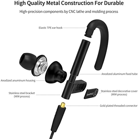 SoundMAGIC ST80 Bluetooth Спортни Слушалки с Ушни куки Безжични Слушалки за Продължително Време на възпроизвеждане