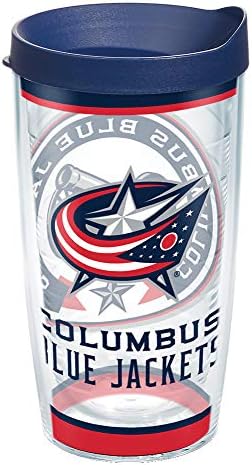 Изкуство, музика, Направено в САЩ, Изолиран чаша NHL Columbus Blue Jackets С двойни стени Запазва Напитките студени и топли,