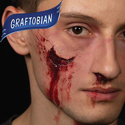 Graftobian Blood Gel 1 унция Бутилка - Специална Изкуствена Кръв FX за Хелоуин - Капе, и никога не изсъхва