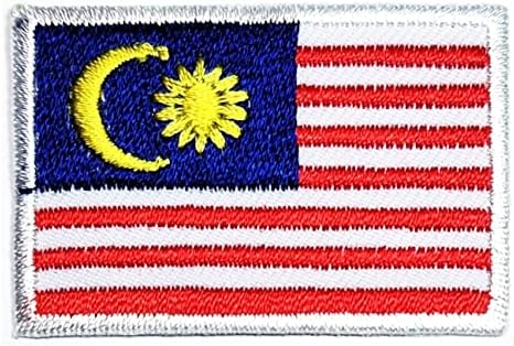 Kleenplus 1,1X1,6 инча. Мини ленти с флага Малайзия, нашивка с флага на страната за костюми направи си сам, емблемата