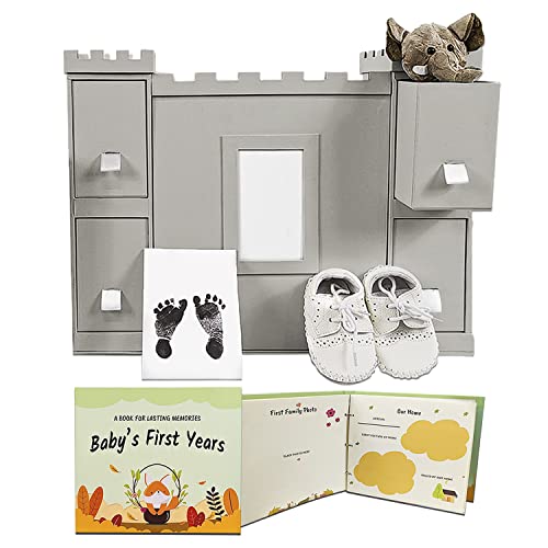Кутия замъка на паметта, за бебе, за едно момче или Момиче с Няколко Чекмеджета-Органайзерами за съхранение на детски