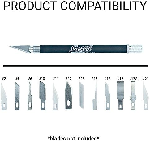 Нож за хоби с мека Дръжка, Excel Blades K18 с Предпазна Капачка, Лек Нож за Бродерия на Американското производство
