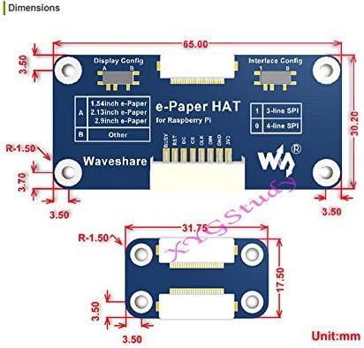 Universal Driver HAT поддържа различни дисплеи SPI e-Paper E-Ink Raw за Raspberry Pi 2B / 3Б/ 3Б +/4B/Zero /Zero с в jetson Nano