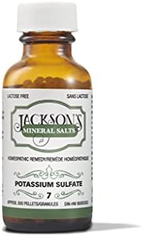 Jackson's Cell Salt 7 Кали sulph 6X (бутилка с 500 гранули) – Сертифицирана от веганская Кали сульфурикум 6X