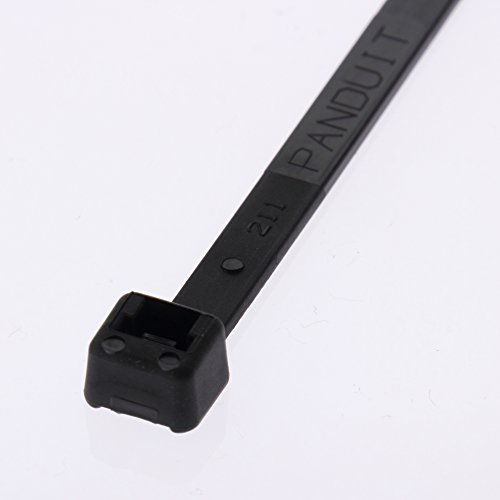 Определяне на кабелна замазка Panduit PLT1.5M-M30, Дребни, от термостабилизированного найлон дължина 6,6 инча, черен (1000 броя