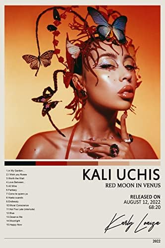 Плакат с капак албум на Кали Uchis | Музикален Плакат | Естетическо украса на стая |Музикален албум на Стенно Изкуство Лични Фото Сувенири с Колекционерска стойност Бе