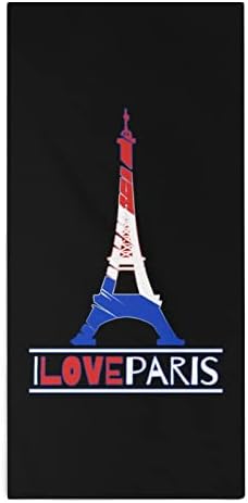 Аз Обичам Париж Франция Айфеловата Кула Кърпи за Ръце от Микрофибър Супер Впитывающее Бързосъхнеща Кърпа Гъба