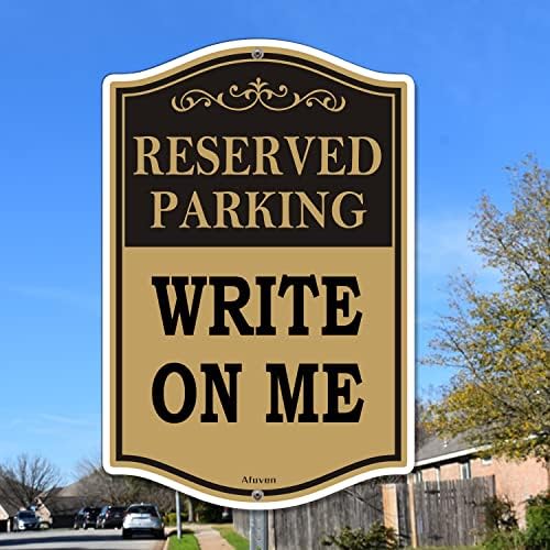 Празен запазени Знак за паркиране С Надпис Върху метална Знака на Потребителски Знак за паркиране за Бизнес Персонализирани
