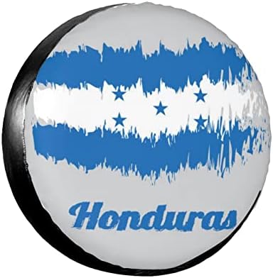 Защитен Калъф за Резервна гума с принтом Син флаг Хондурас, за ремаркето на Камион, Кемпера, Подходящ за гуми