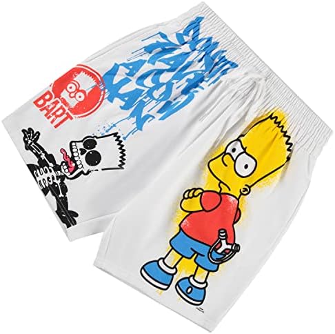 Мъжки къси панталони The Simpsons Homer & Bart Simpson, Homer, Барт, Лиса, Мрежести къси панталони, Шорти