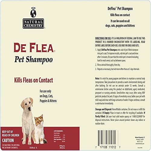 DeFlea Готов за употреба Шампоан от бълхи и кърлежи за кучета и кученца 33,8 грама