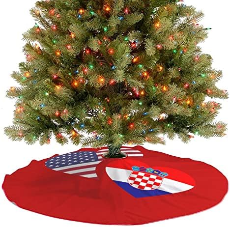 Хърватия Флаг на САЩ Пола за Коледно Винтидж Коледна Украса Коледна Украса за Празничната Коледна Партита