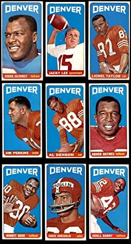 1965 Сет екип Topps Denver Broncos Denver Broncos (сет) EX/MOUNT Broncos