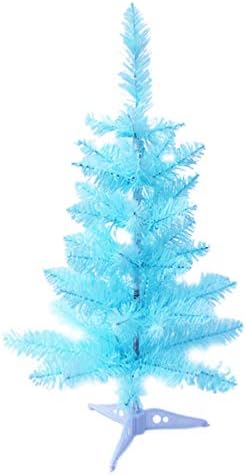 WINOMO Малка Синя Коледна Елха Мини Небето е Синя Изкуствена Коледна Елха, Изкуствена Бор Десктоп Украса на
