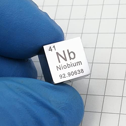 Jieoto 10 мм ниобиевый метален куб от 99.99% чистота за лабораторни експерименти, лични, хоби и колекции (1 бр.)