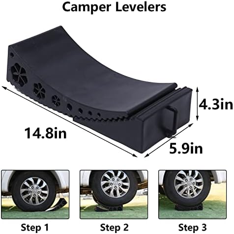 Выравнивающие блокове GarfatolRv Camper АВТОБУСА са Подходящи за кемперов с тегло до 35 000 паунда. Включва