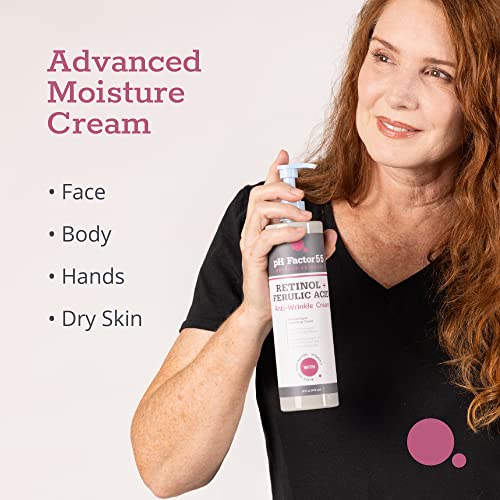 Хидратиращ крем с РН-фактор 5,5 Clinical Retinol Advanced Moisture Cream За лицето, Тялото, Ръцете и Суха кожа, Крем за бръчки,