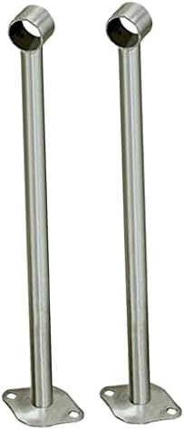 Baoblaze 6x 2x Закачалка за закачалки за Гардероб Пръчка Силна страна на Притежателя Скоба за тръба 25 мм