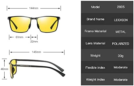Mcolics Очила за Нощно Виждане За Шофиране за Мъже И Жени, Поляризирани, С Антирефлексно Покритие, UV400, Дъждовно, Безопасни