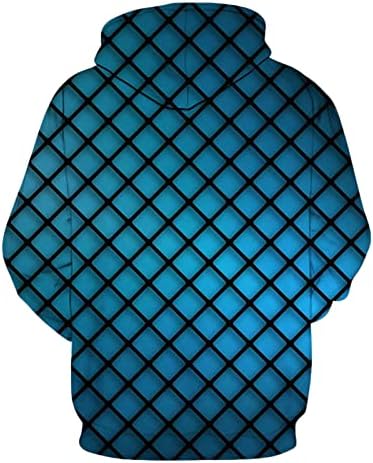 Пуловер с качулка с 3D Дигитален Печат за Мъже Casual Свободен Пуловер, Hoody с Качулка, Модни Памучен Спортна Блуза, Топ