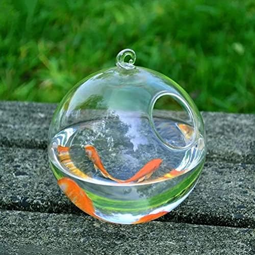 WSSBK 1 комплект с Кръгла форма Подвесная Стъклена Аквариумная Купа за Аквариумни риби Ваза за Цветя Растения