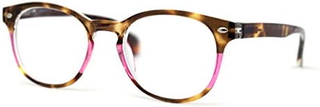 SA106 Модни Хипстерские Очила в Рогова Рамка с Замочной Дупка, Цветни, Зелени +2.25