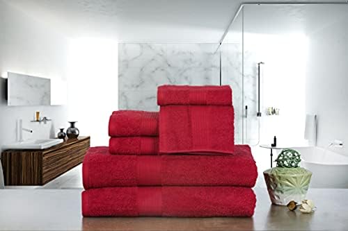 Комплект кърпи за баня, стаи с богат интериор, състоящ се от 6-2 кърпи за ръце, 2 хавлиени кърпи, 2 Кърпички за пране -