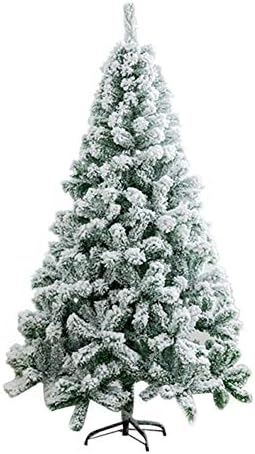 Коледно дърво ZPEE от PVC Със Сняг флокированием, Изкуствена бор с метална стойка Лесно се монтира Огнезащитное Коледна