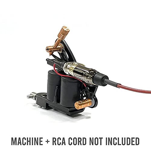 ТАТУИРОВКА конектор за закрепване на RCA Адаптер конвертор машинен включете битумен кабел 1/4 Phono GUN (закопчалка