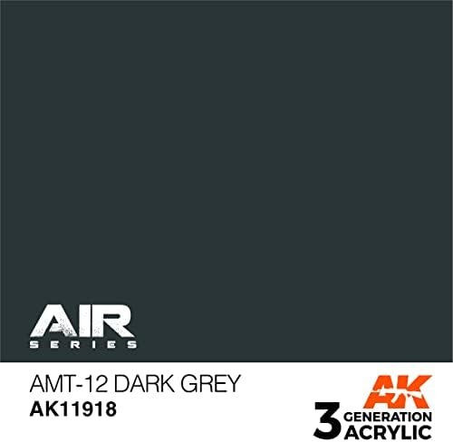 Акрилни бои AK 3Gen въздухоплавателни средства AK11918 АМТ-12 Тъмно сив цвят (17 мл)