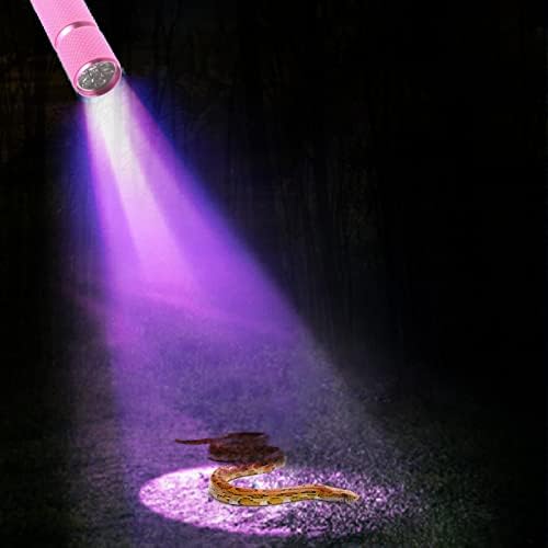 TWGJM Мини UV-лампа, Мини UV Фенерче Blacklight за нокти, Преносими led Детектор на Ултравиолетова радиация