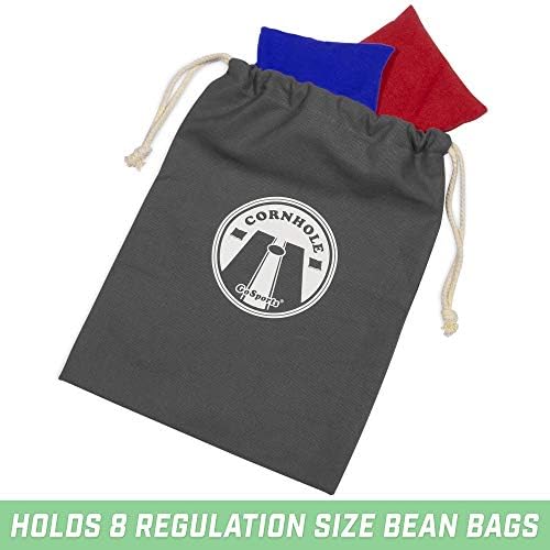 Чанта за носене GoSports Чукни Bean Bag Tote - побира 8 чанти за боб - Сиви, тъмно сини или естествени