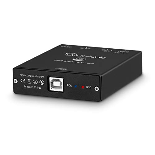 Douk Audio U2 PRO XMOS XU208 Цифров Интерфейс, Аудиоадаптер USB to TOSLINK Коаксиален/Оптичен/HDMI IIS, за КПР/предусилителя/усилвател,