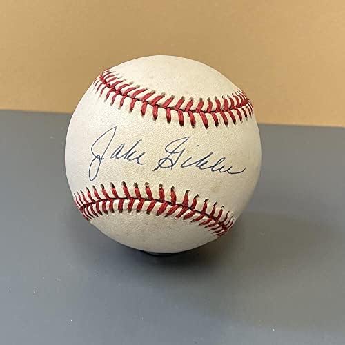 Играта кола Джейк Gibbs йорк Янкис C Автограф OAL B Brown с Голограммой B & E - Бейзболни топки с Автографи