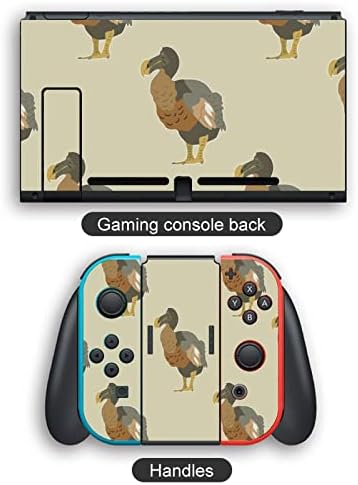 Симпатичните Птици Додо Термоаппликационные Етикети Покриват Защитно предната панел на Кожата за Nintendo Switch