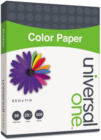 Универсална Цветна хартия Лукс, Плътност подвързване 20 килограма, 8.5 x 11, Зелена, 500 бр /пакет